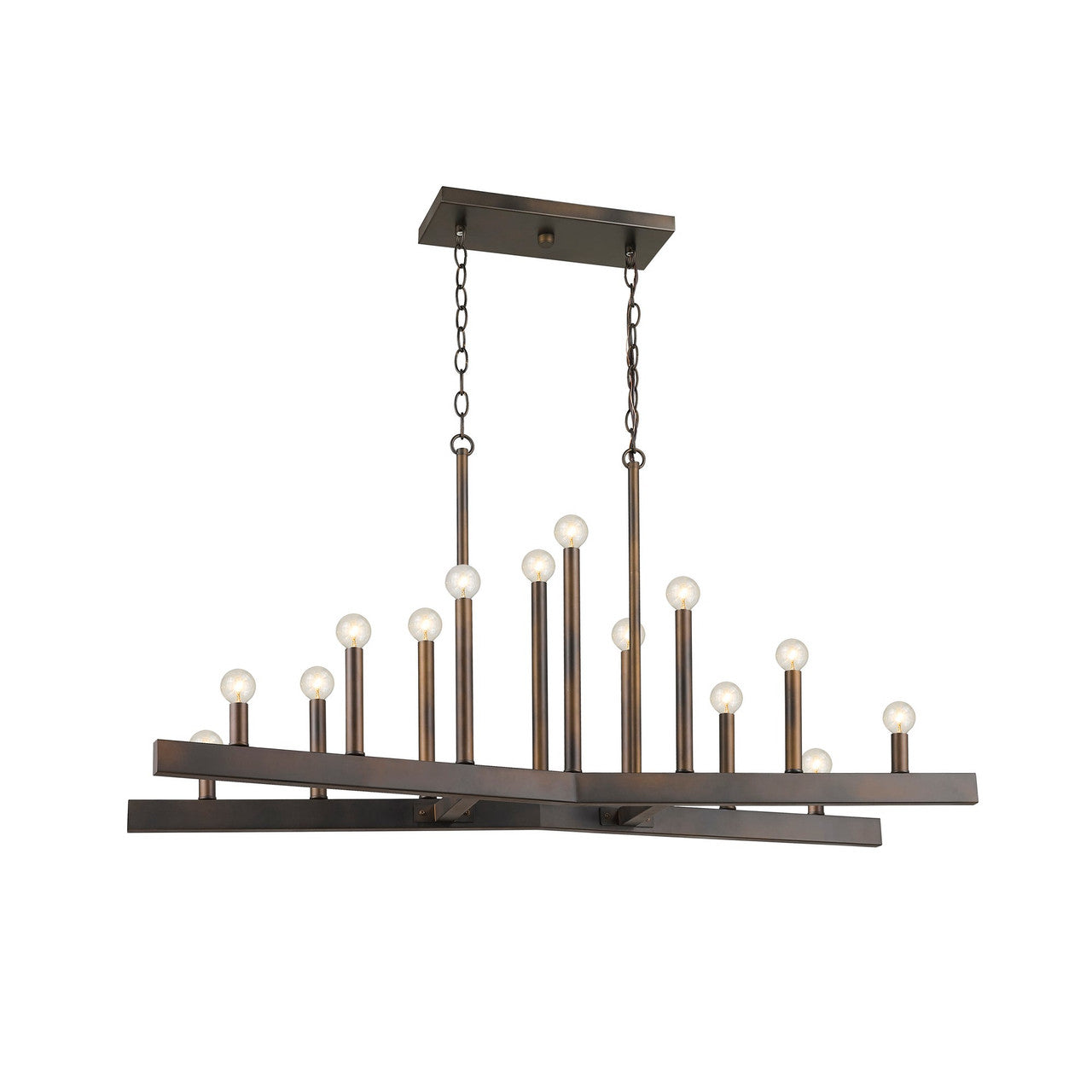 Acclaim Lighting Fallon 14-Light Oil-Rubbed Bronze Island Pendant in Oil-Rubbed Bronze IN20066ORB