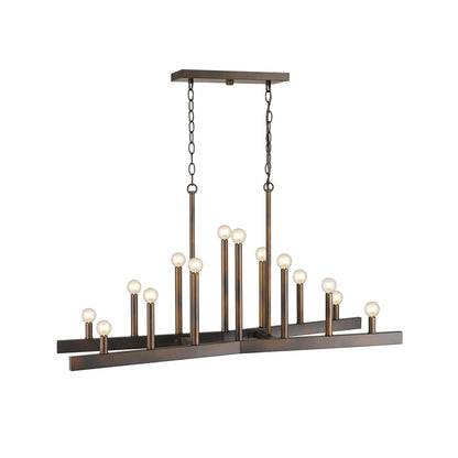 Acclaim Lighting Fallon 14-Light Oil-Rubbed Bronze Island Pendant in Oil-Rubbed Bronze IN20066ORB