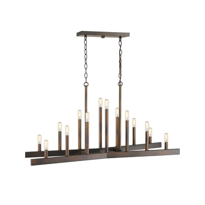 Acclaim Lighting Fallon 14-Light Oil-Rubbed Bronze Island Pendant in Oil-Rubbed Bronze IN20066ORB