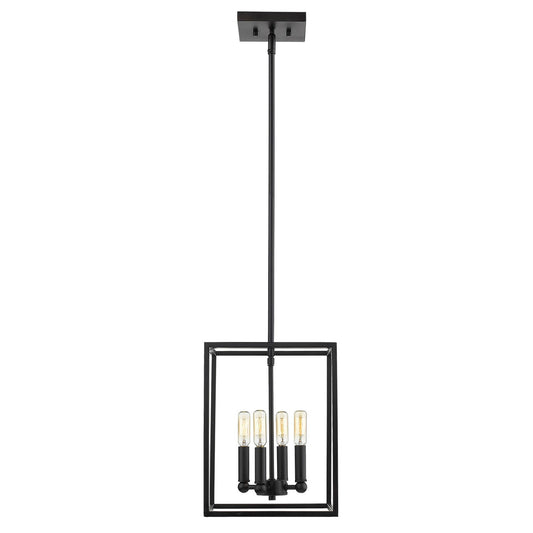 Acclaim Lighting Cobar 4-Light Matte Black Pendant in Matte Black IN21001BK