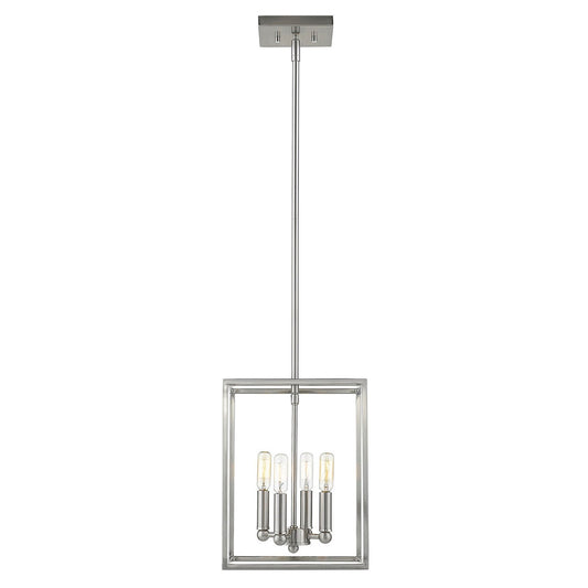 Acclaim Lighting Cobar 4-Light Satin Nickel Pendant in Satin Nickel IN21001SN