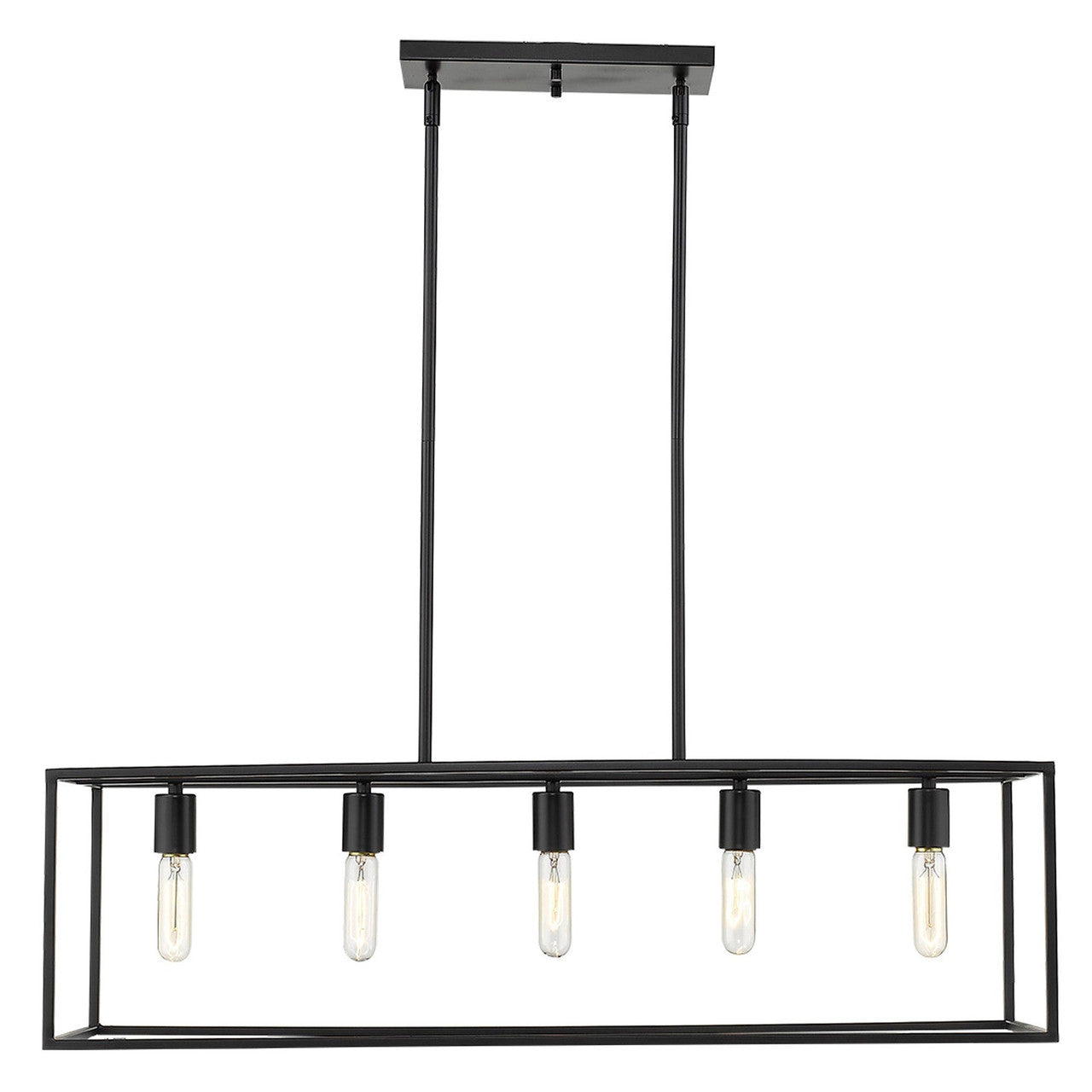 Acclaim Lighting Cobar 5-Light Matte Black Island Pendant in Matte Black IN21002BK