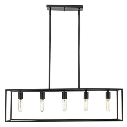 Acclaim Lighting Cobar 5-Light Matte Black Island Pendant in Matte Black IN21002BK