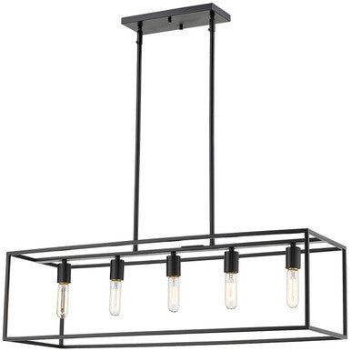 Acclaim Lighting Cobar 5-Light Matte Black Island Pendant in Matte Black IN21002BK