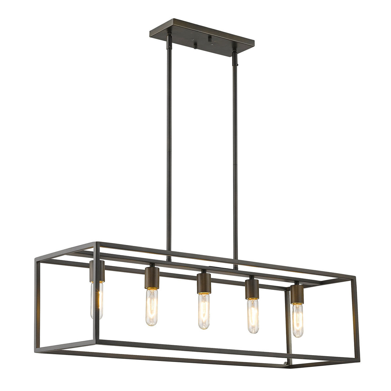 Acclaim Lighting Cobar 5-Light Soil-Rubbed Bronze Island Pendant in Oil-Rubbed Bronze IN21002ORB