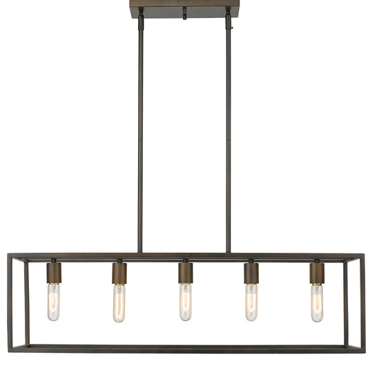 Acclaim Lighting Cobar 5-Light Soil-Rubbed Bronze Island Pendant in Oil-Rubbed Bronze IN21002ORB