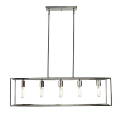 Acclaim Lighting Cobar 5-Light Satin Nickel Island Pendant in Satin Nickel IN21002SN