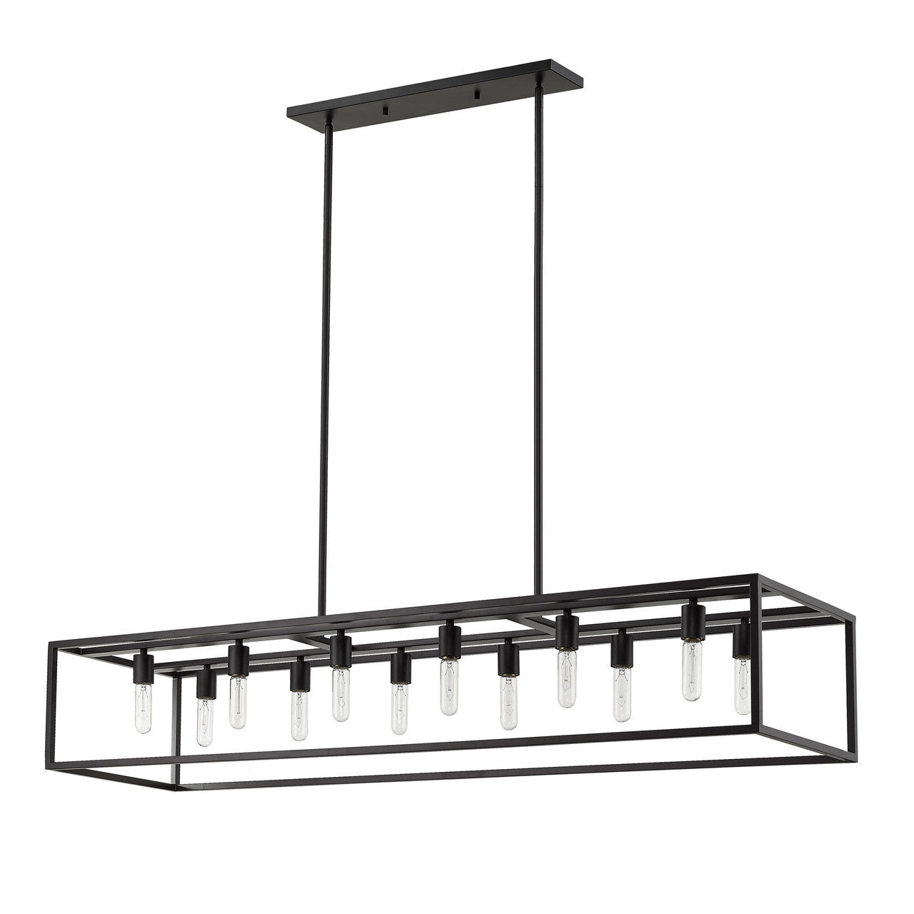 Acclaim Lighting Cobar 12-Light Matte Black Island Pendant in Matte Black IN21003BK