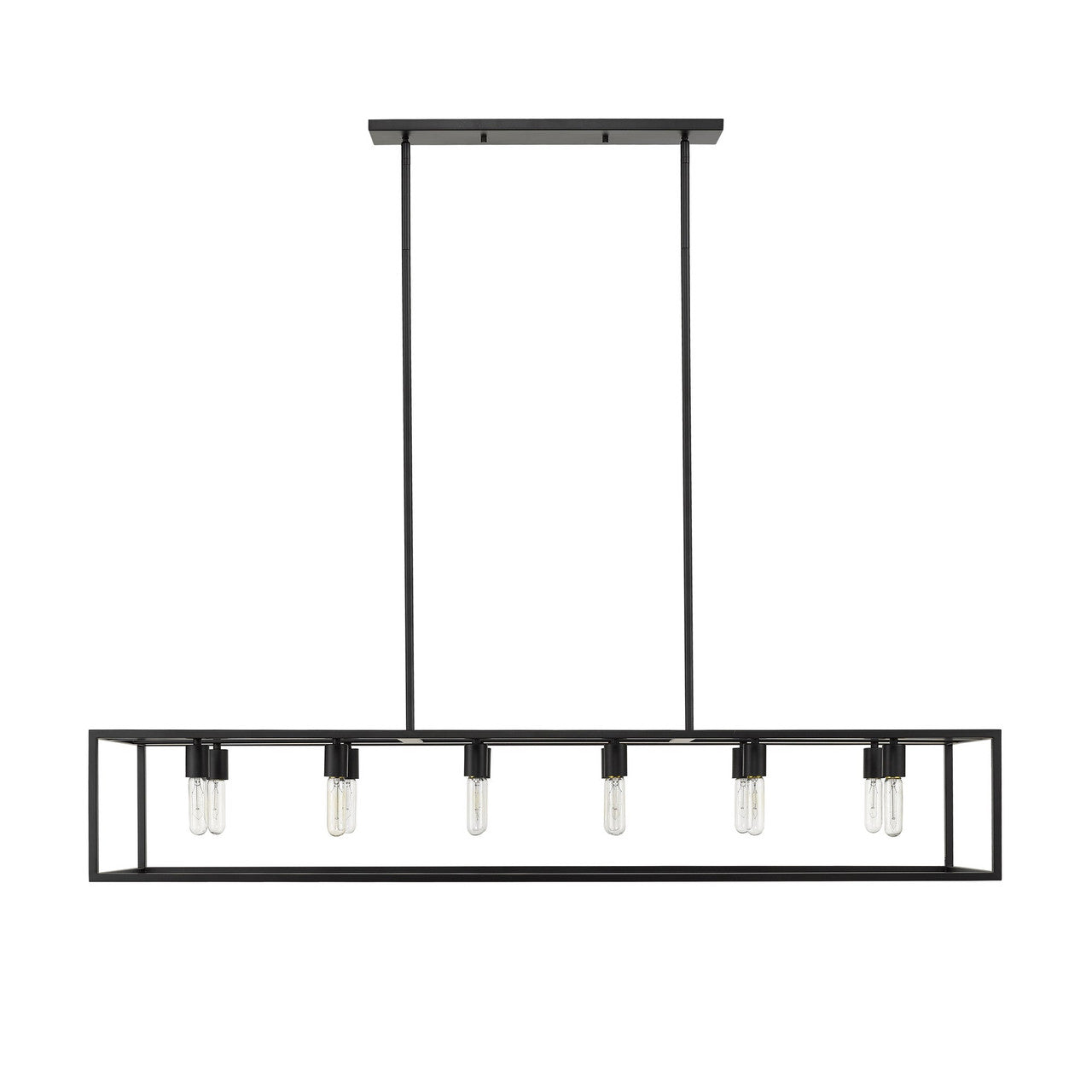 Acclaim Lighting Cobar 12-Light Matte Black Island Pendant in Matte Black IN21003BK