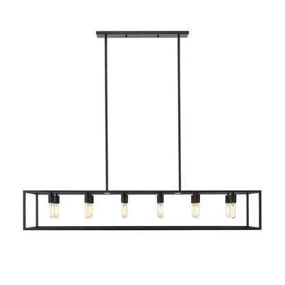 Acclaim Lighting Cobar 12-Light Matte Black Island Pendant in Matte Black IN21003BK