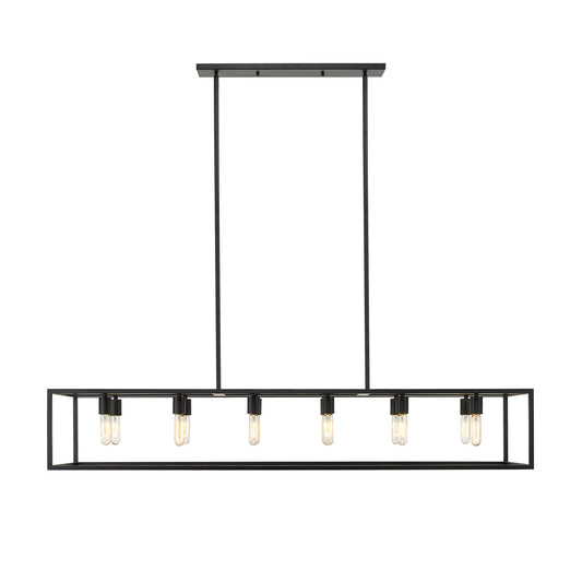 Acclaim Lighting Cobar 12-Light Matte Black Island Pendant in Matte Black IN21003BK