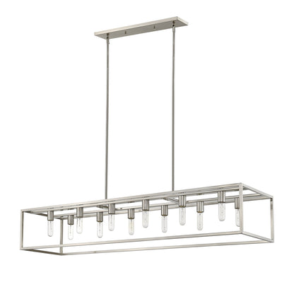 Acclaim Lighting Cobar 12-Light Satin Nickel Island Pendant in Satin Nickel IN21003SN