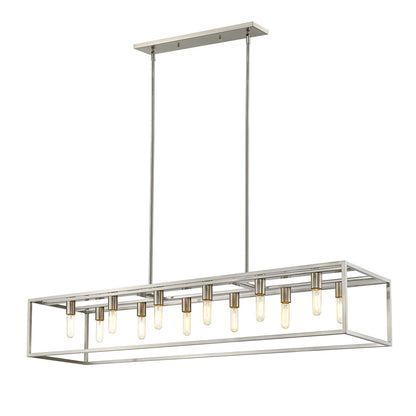 Acclaim Lighting Cobar 12-Light Satin Nickel Island Pendant in Satin Nickel IN21003SN