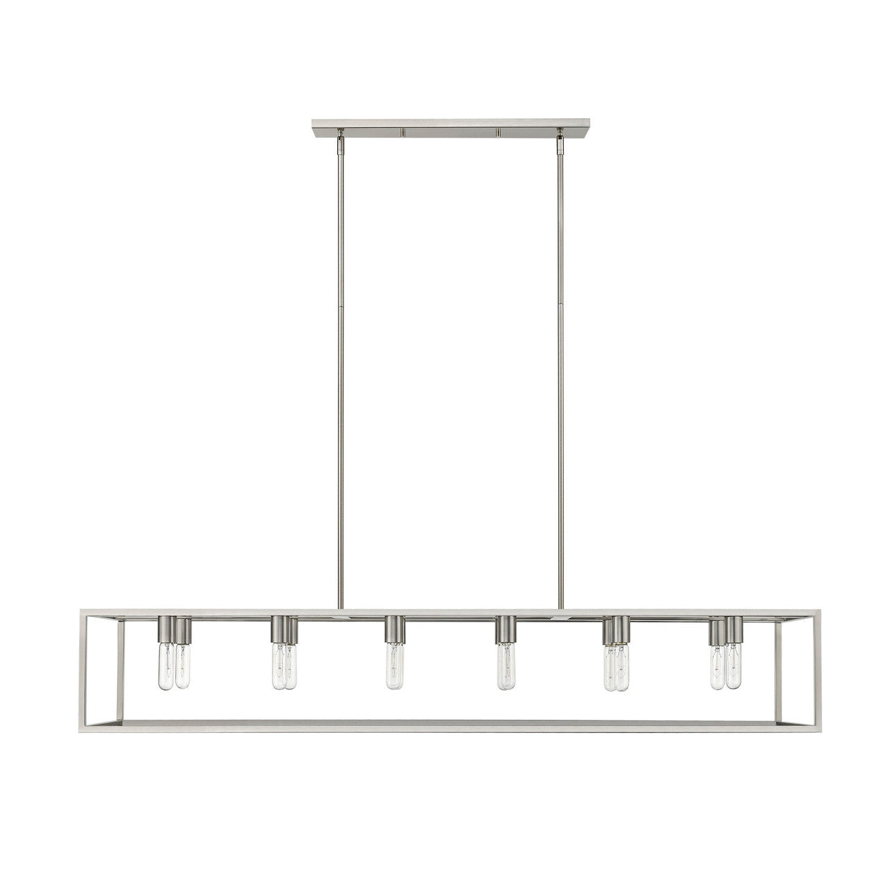 Acclaim Lighting Cobar 12-Light Satin Nickel Island Pendant in Satin Nickel IN21003SN