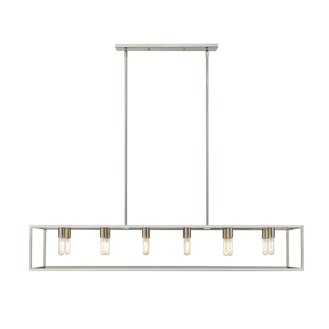 Acclaim Lighting Cobar 12-Light Satin Nickel Island Pendant in Satin Nickel IN21003SN