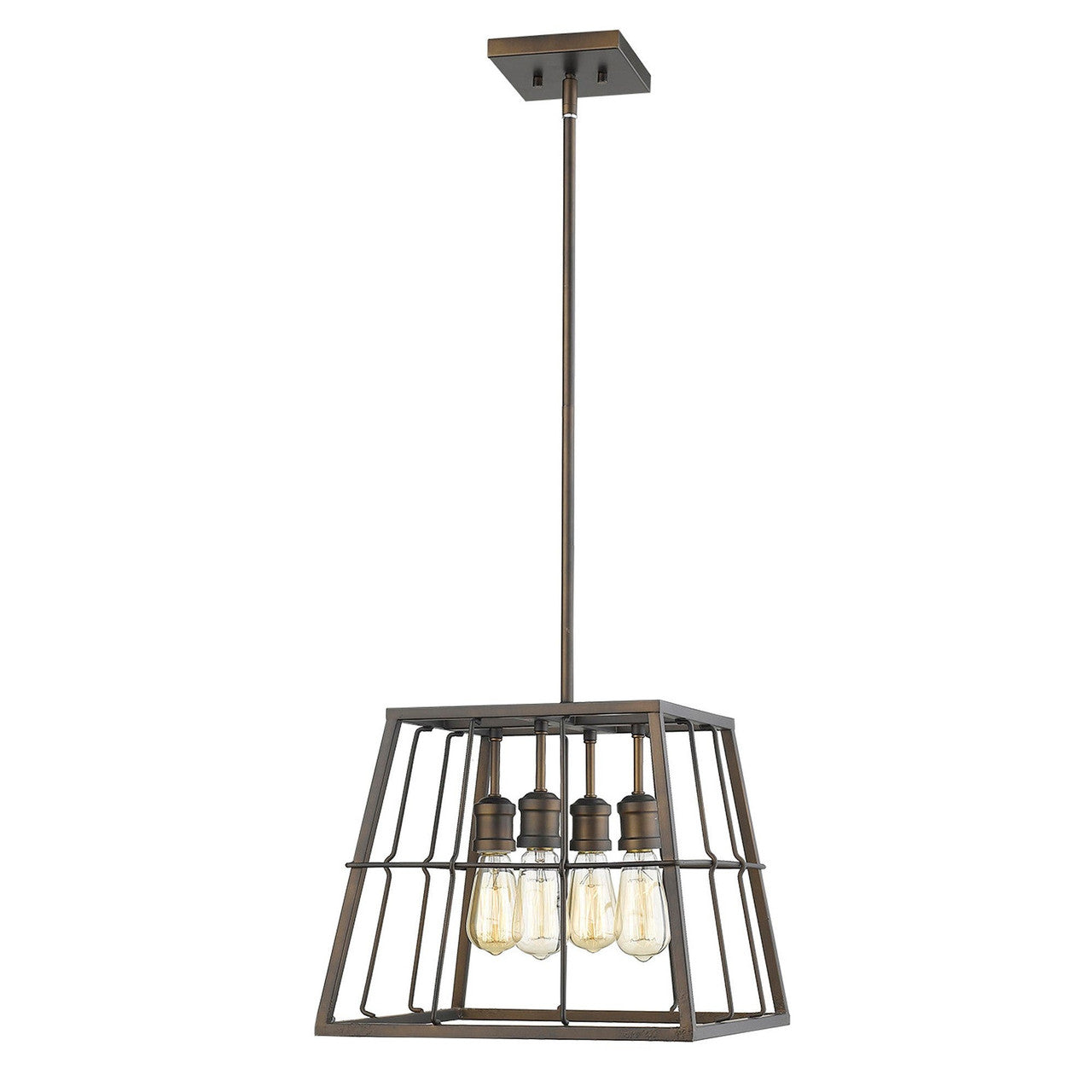 Acclaim Lighting Charley 4-Light Oil-Rubbed Bronze Pendant in Oil-Rubbed Bronze IN21053ORB