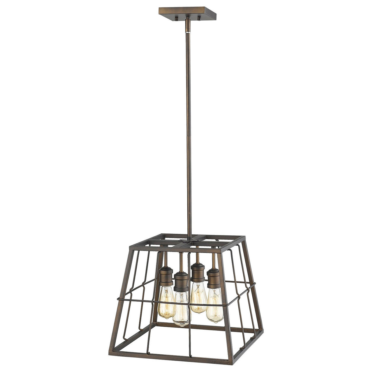 Acclaim Lighting Charley 4-Light Oil-Rubbed Bronze Pendant in Oil-Rubbed Bronze IN21053ORB