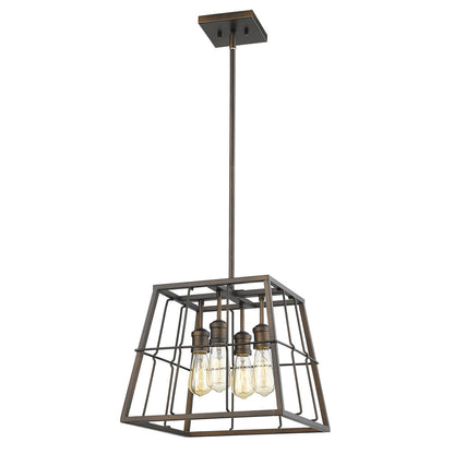 Acclaim Lighting Charley 4-Light Oil-Rubbed Bronze Pendant in Oil-Rubbed Bronze IN21053ORB