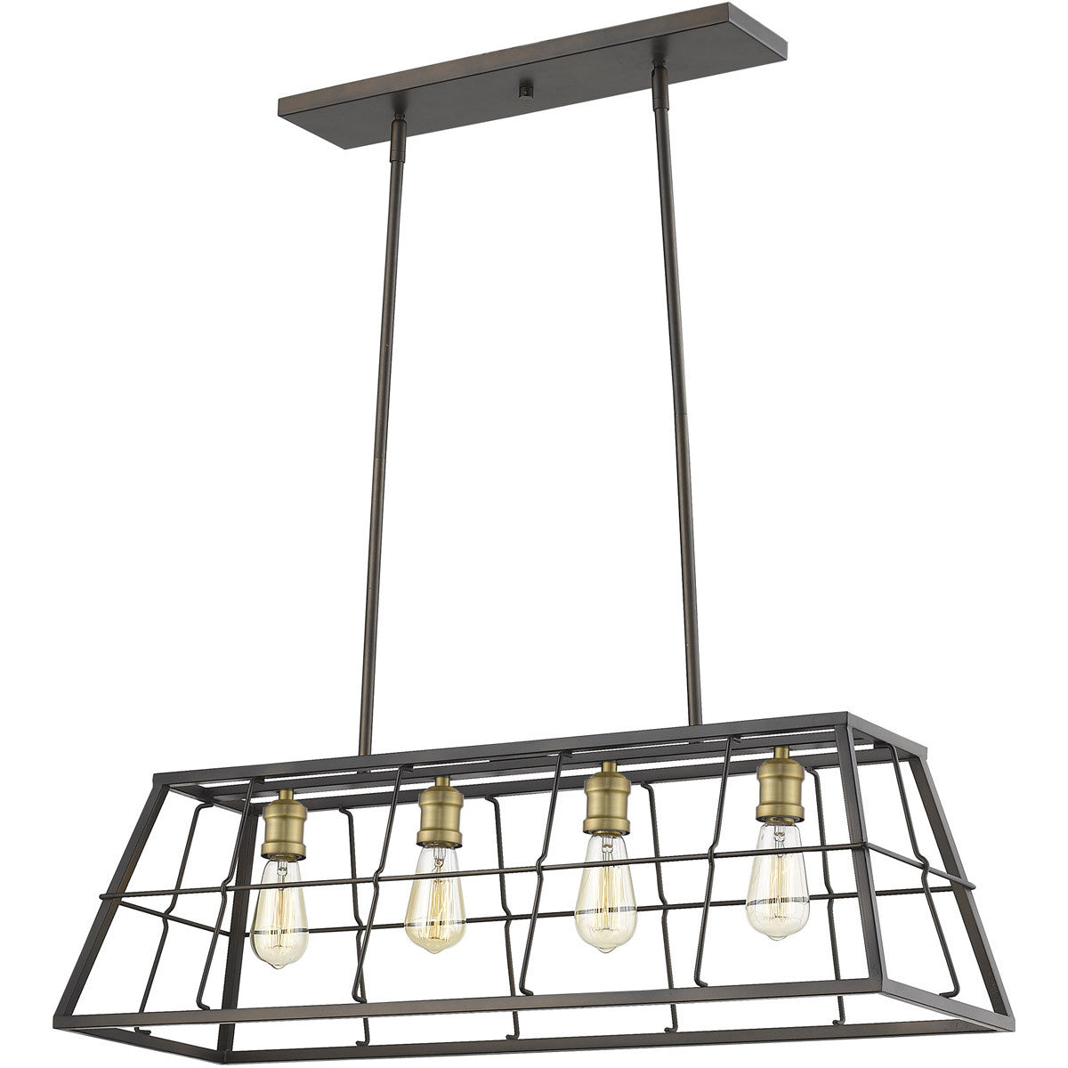 Acclaim Lighting Charley 4-Light Oil-Rubbed Bronze Pendant in Oil-Rubbed Bronze IN21053ORB