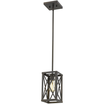 Acclaim Lighting Brooklyn 1-Light Oil-Rubbed Bronze Mini-Pendant in Oil-Rubbed Bronze IN21122ORB