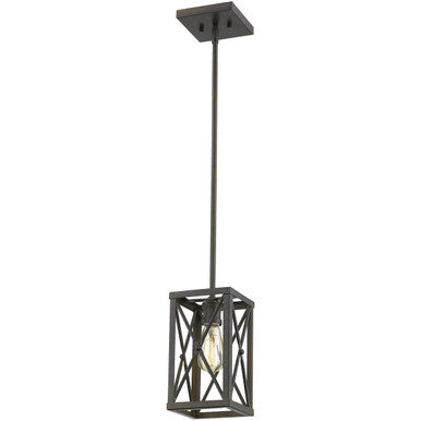 Acclaim Lighting Brooklyn 1-Light Oil-Rubbed Bronze Mini-Pendant in Oil-Rubbed Bronze IN21122ORB