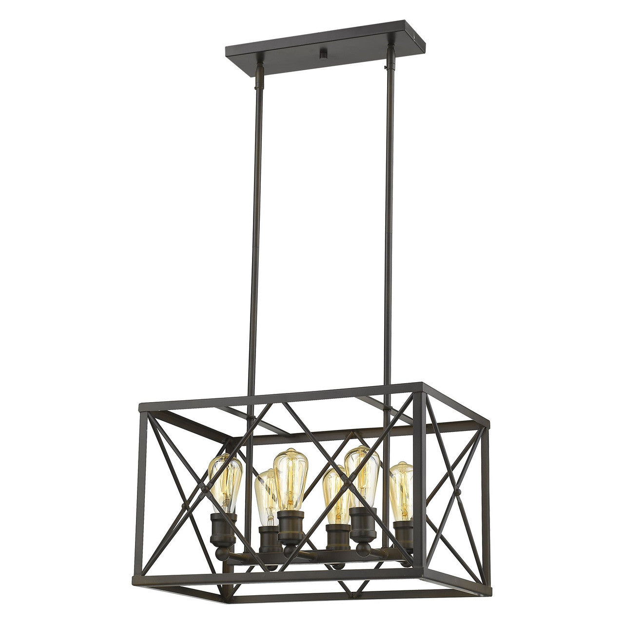 Acclaim Lighting Brooklyn 6-Light Oil-Rubbed Bronze Pendant in Oil-Rubbed Bronze IN21125ORB