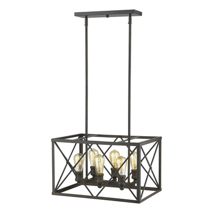 Acclaim Lighting Brooklyn 6-Light Oil-Rubbed Bronze Pendant in Oil-Rubbed Bronze IN21125ORB