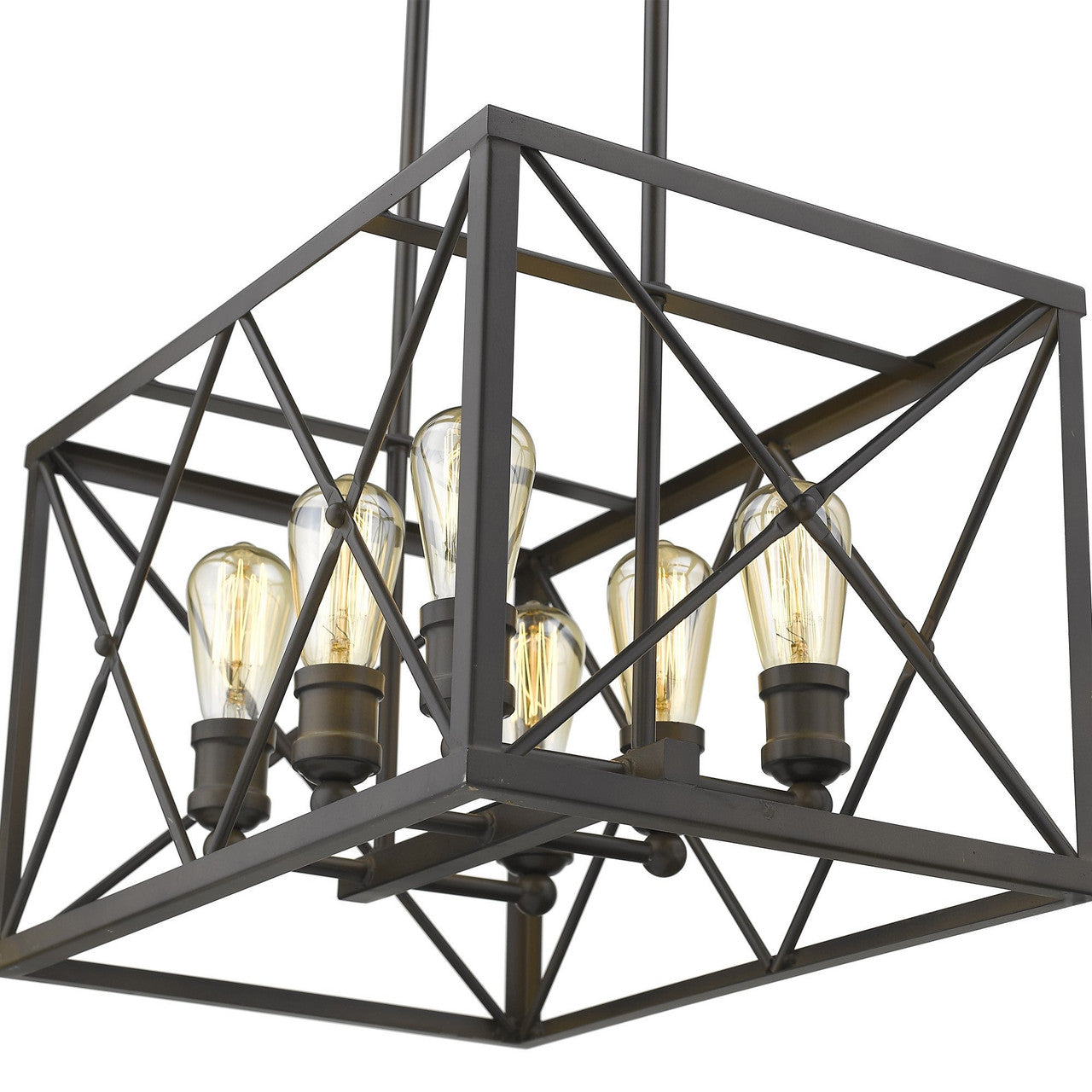 Acclaim Lighting Brooklyn 6-Light Oil-Rubbed Bronze Pendant in Oil-Rubbed Bronze IN21125ORB