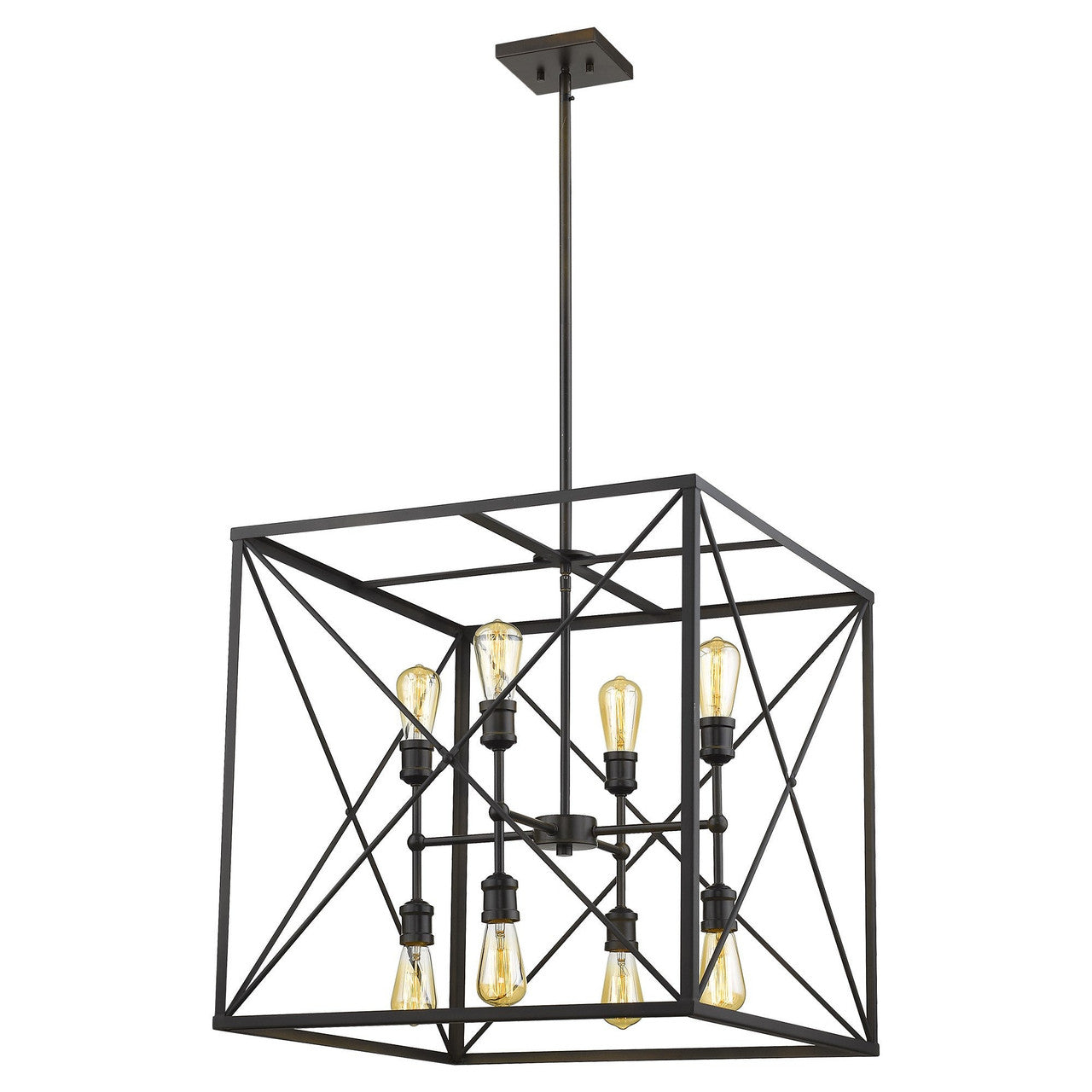 Acclaim Lighting Brooklyn 8-Light Oil-Rubbed Bronze Pendant in Oil-Rubbed Bronze IN21127ORB