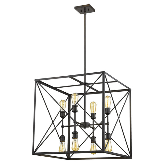 Acclaim Lighting Brooklyn 8-Light Oil-Rubbed Bronze Pendant in Oil-Rubbed Bronze IN21127ORB