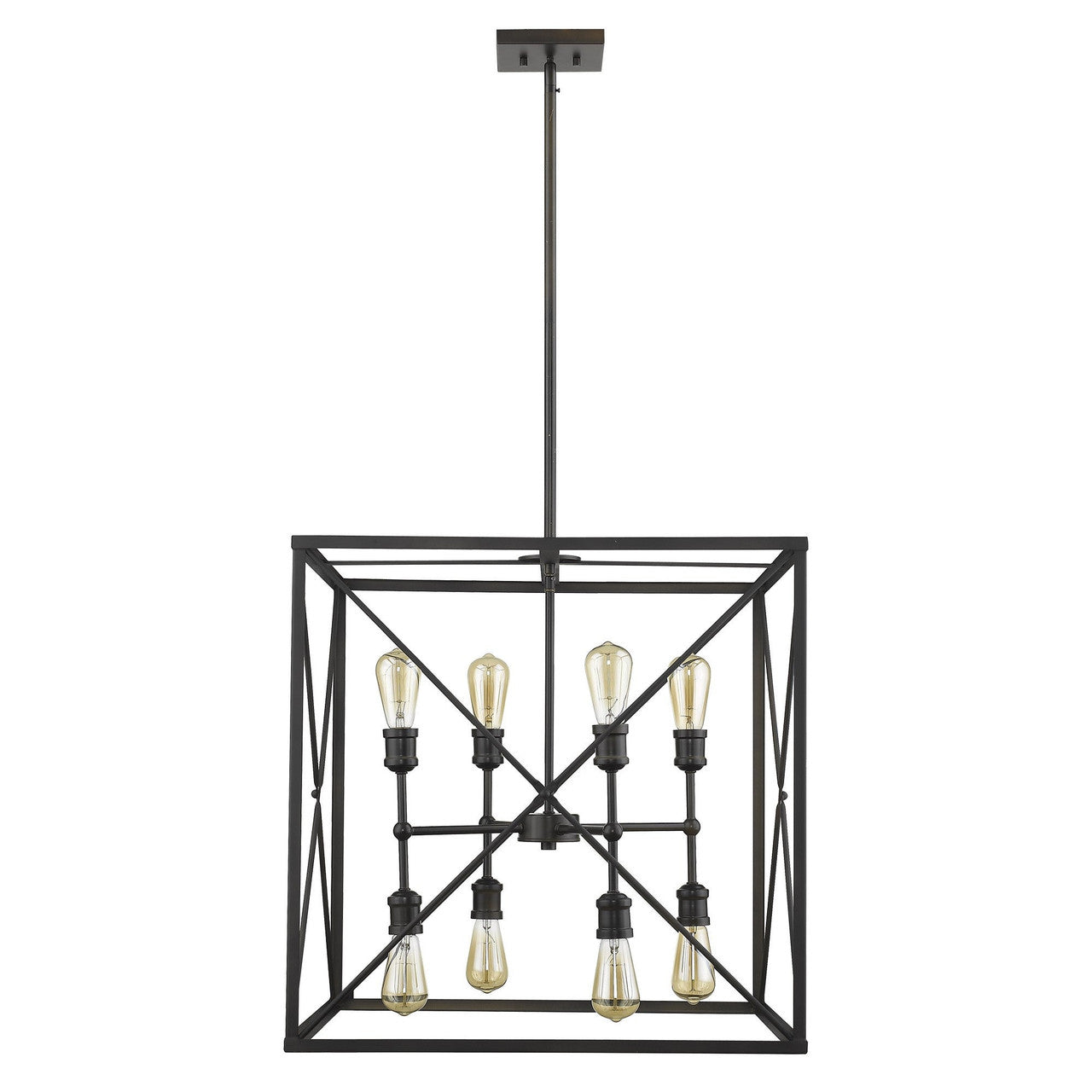 Acclaim Lighting Brooklyn 8-Light Oil-Rubbed Bronze Pendant in Oil-Rubbed Bronze IN21127ORB