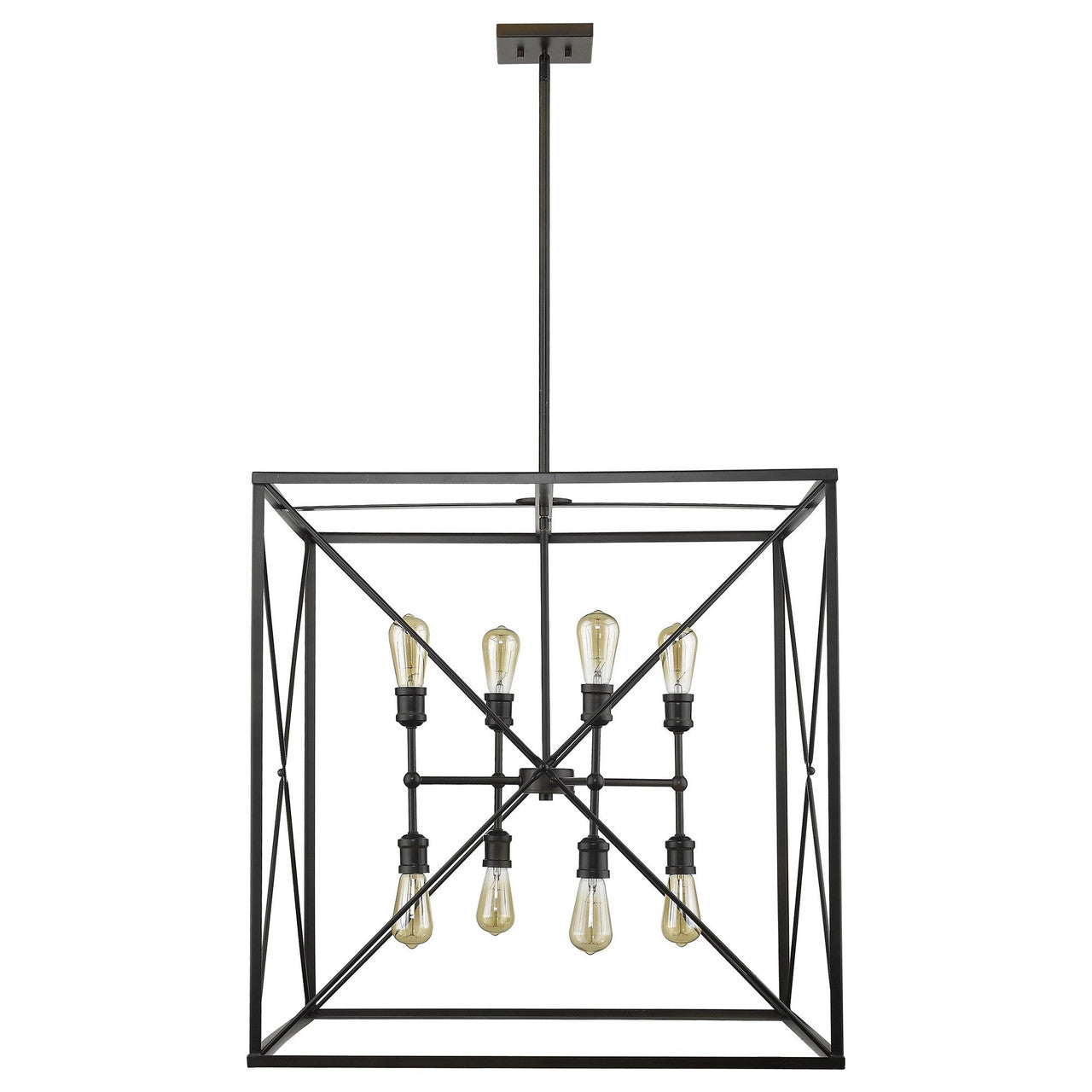 Acclaim Lighting Brooklyn 8-Light Oil-Rubbed Bronze Pendant in Oil-Rubbed Bronze IN21127ORB