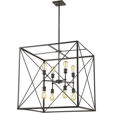 Acclaim Lighting Brooklyn 8-Light Oil-Rubbed Bronze Pendant in Oil-Rubbed Bronze IN21127ORB