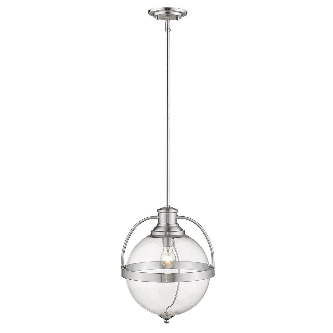 Acclaim Lighting Kassian 1-Light Satin Nickel Pendant in Satin Nickel IN21176SN