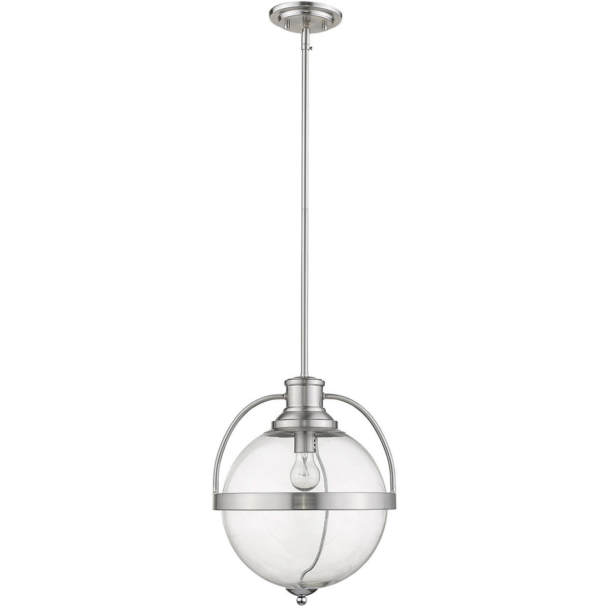 Acclaim Lighting Kassian 1-Light Satin Nickel Pendant in Satin Nickel IN21176SN