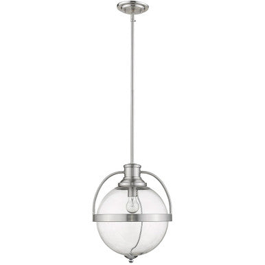 Acclaim Lighting Kassian 1-Light Satin Nickel Pendant in Satin Nickel IN21176SN