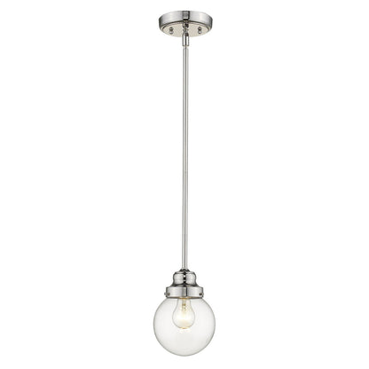 Acclaim Lighting Portsmith 1-Light Polished Nickel Pendant in Polished Nickel IN21220PN