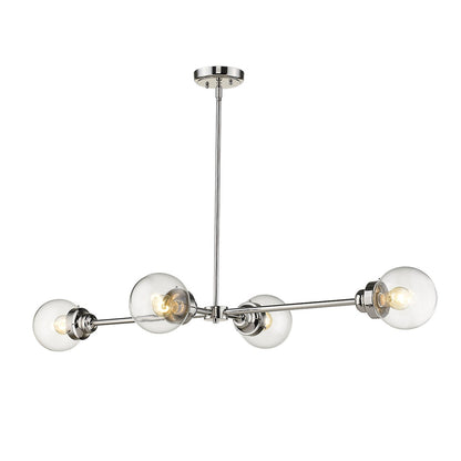 Acclaim Lighting Portsmith 4-Light Polished Nickel Island Pendant in Polished Nickel IN21222PN