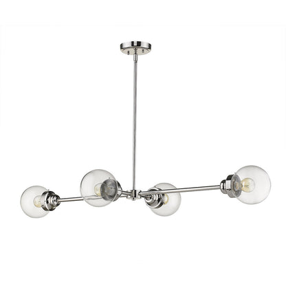 Acclaim Lighting Portsmith 4-Light Polished Nickel Island Pendant in Polished Nickel IN21222PN