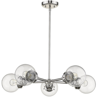 Acclaim Lighting Portsmith 5-Light Polished Nickel Chandelier in Polished Nickel IN21223PN