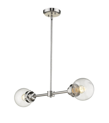 Acclaim Lighting Portsmith 2-Light Polished Nickel Island Pendant in Polished Nickel IN21224PN