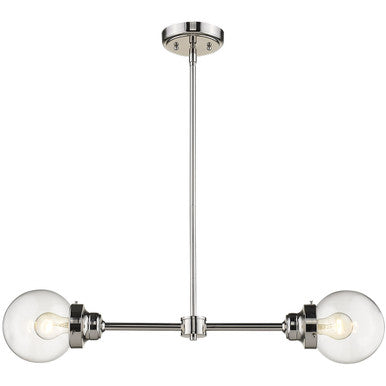 Acclaim Lighting Portsmith 2-Light Polished Nickel Island Pendant in Polished Nickel IN21224PN