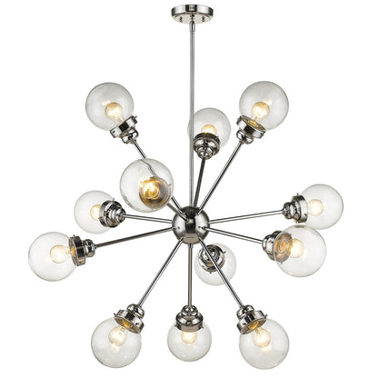 Acclaim Lighting Portsmith 12-Light Polished Nickel Chandelier in Polished Nickel IN21225PN