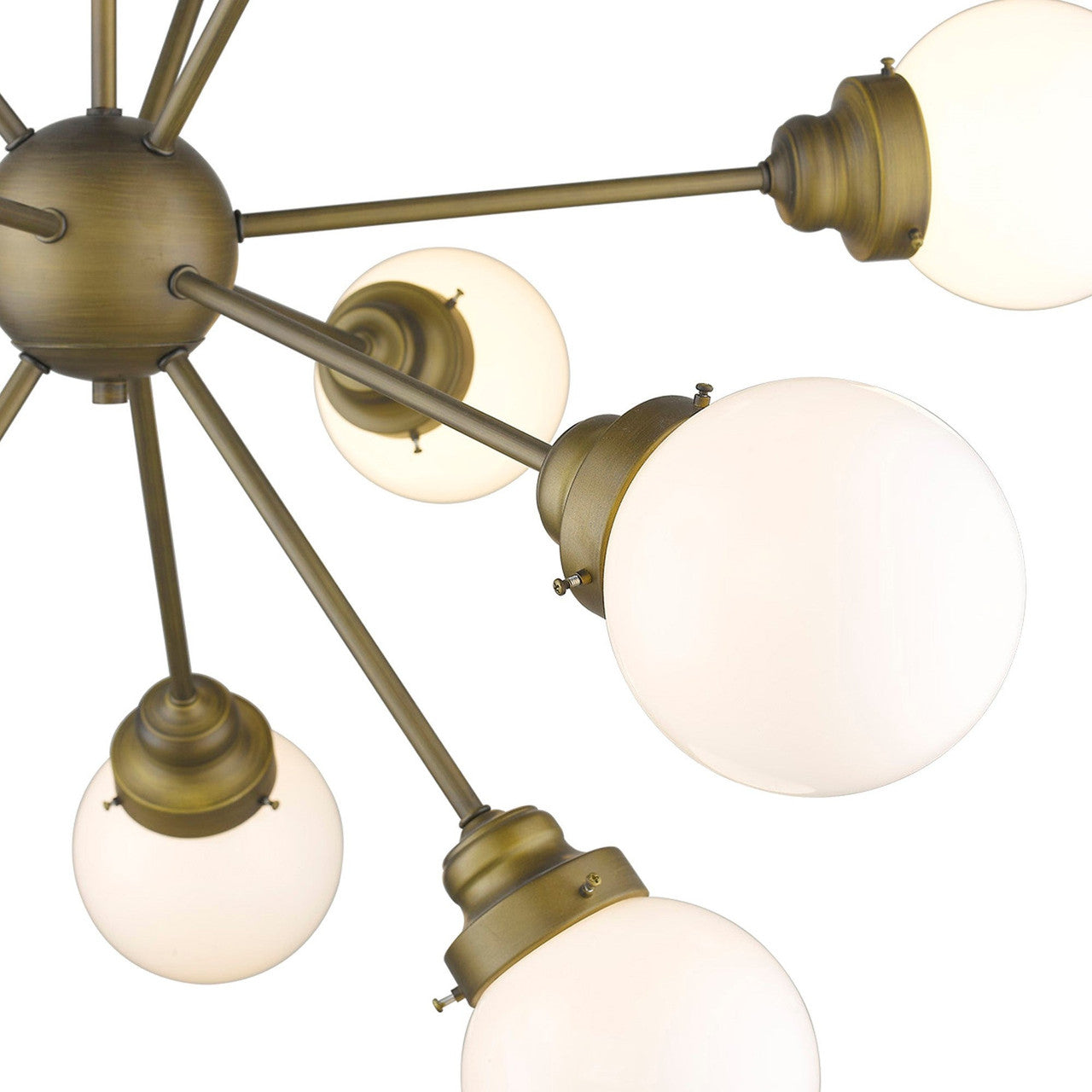 Acclaim Lighting Portsmith 12-Light Raw Brass Chandelier in Raw Brass IN21225RB