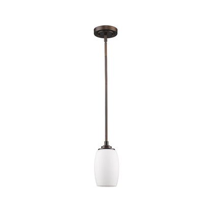 Acclaim Lighting Sophia 1-Light Oil-Rubbed Bronze Pendant With Frosted Glass Shade in Oil Rubbed Bronze IN21234ORB