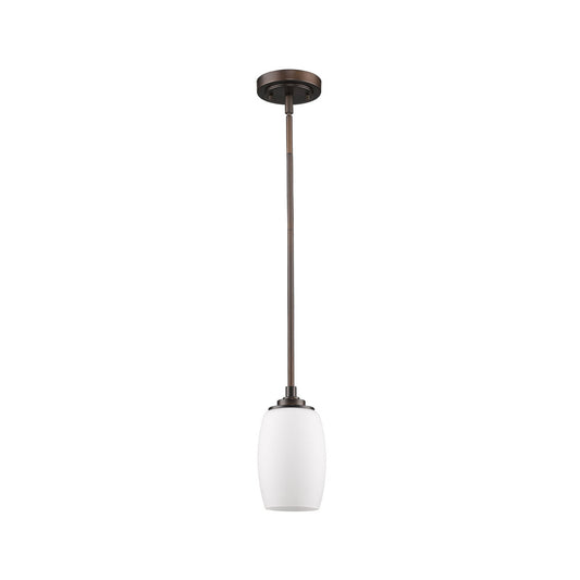 Acclaim Lighting Sophia 1-Light Oil-Rubbed Bronze Pendant With Frosted Glass Shade in Oil Rubbed Bronze IN21234ORB