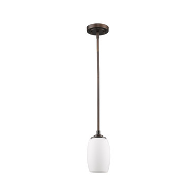 Acclaim Lighting Sophia 1-Light Oil-Rubbed Bronze Pendant With Frosted Glass Shade in Oil Rubbed Bronze IN21234ORB