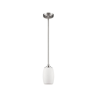 Acclaim Lighting Sophia 1-Light Satin Nickel Pendant With Frosted Glass Shade in Satin Nickel IN21234SN