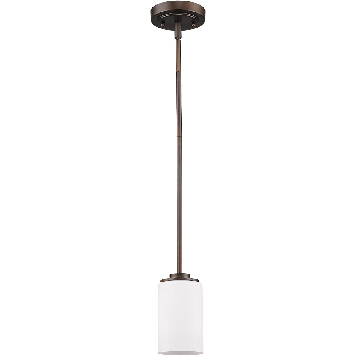 Acclaim Lighting Addison 1-Light Oil-Rubbed Bronze Pendant With Etched Glass Shade in Oil Rubbed Bronze IN21242ORB