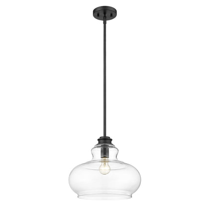 Acclaim Lighting Torrel 1-Light Matte Black Pendant in Matte Black IN21251BK